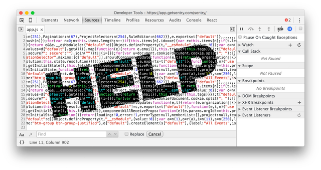 Debuggable JavaScript in Production with Source Maps