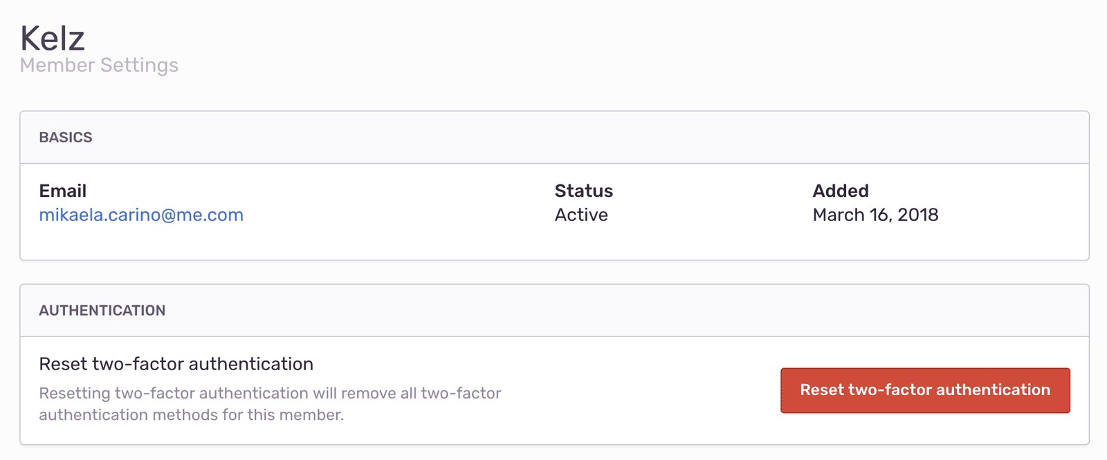 Sentry two factor authentication