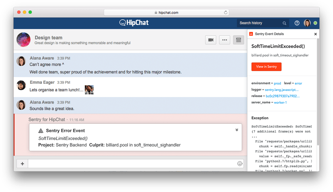 Hipchat Cards