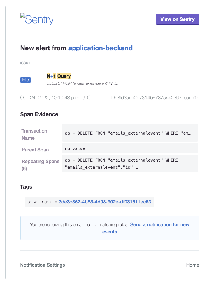 N+1 error notification that let me speed up an onboarding-sensitive route in all of two lines in Python