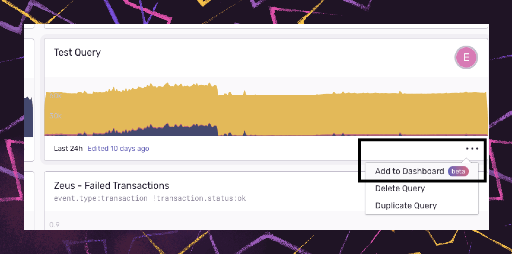 save to dashboards