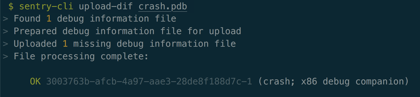 Sentry native program database