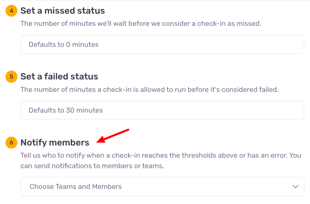 Crons Notify Members