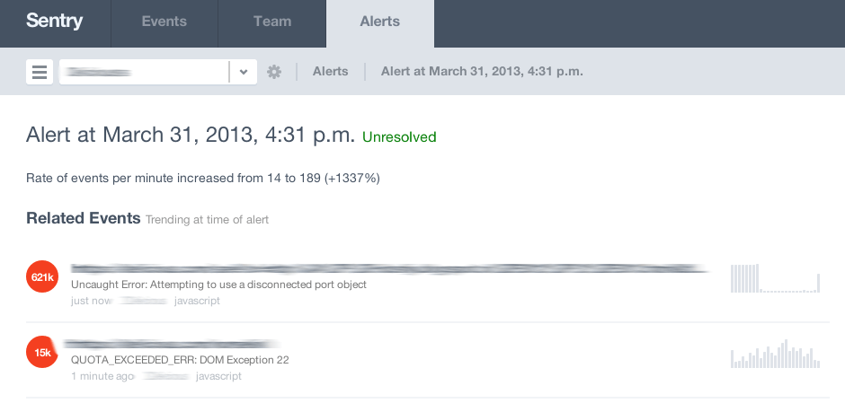 Alerts Beta Details