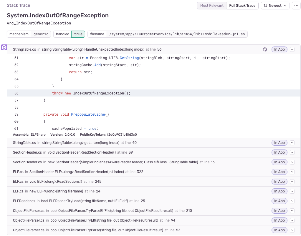 Stacktrace