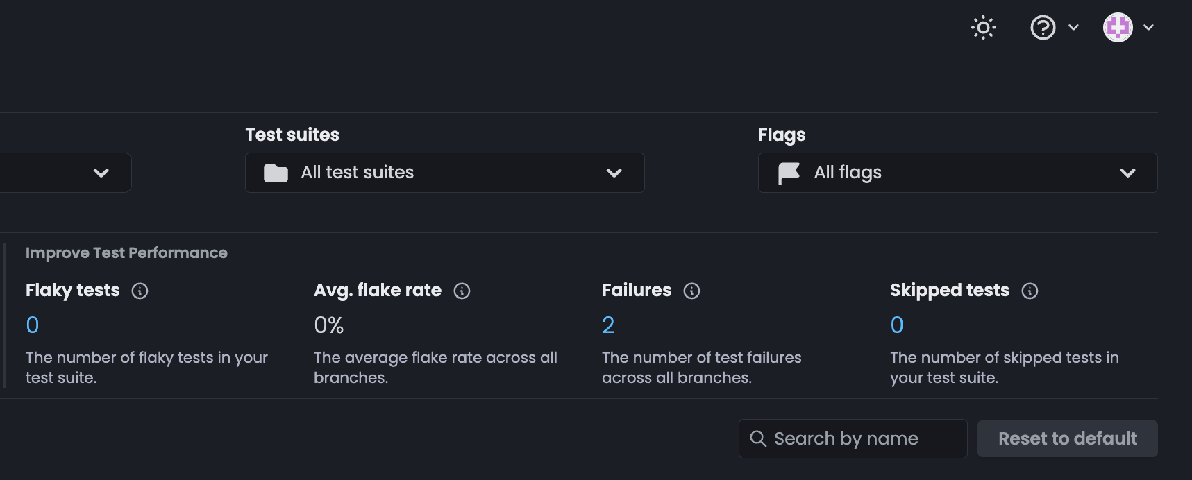 Improve test performance.