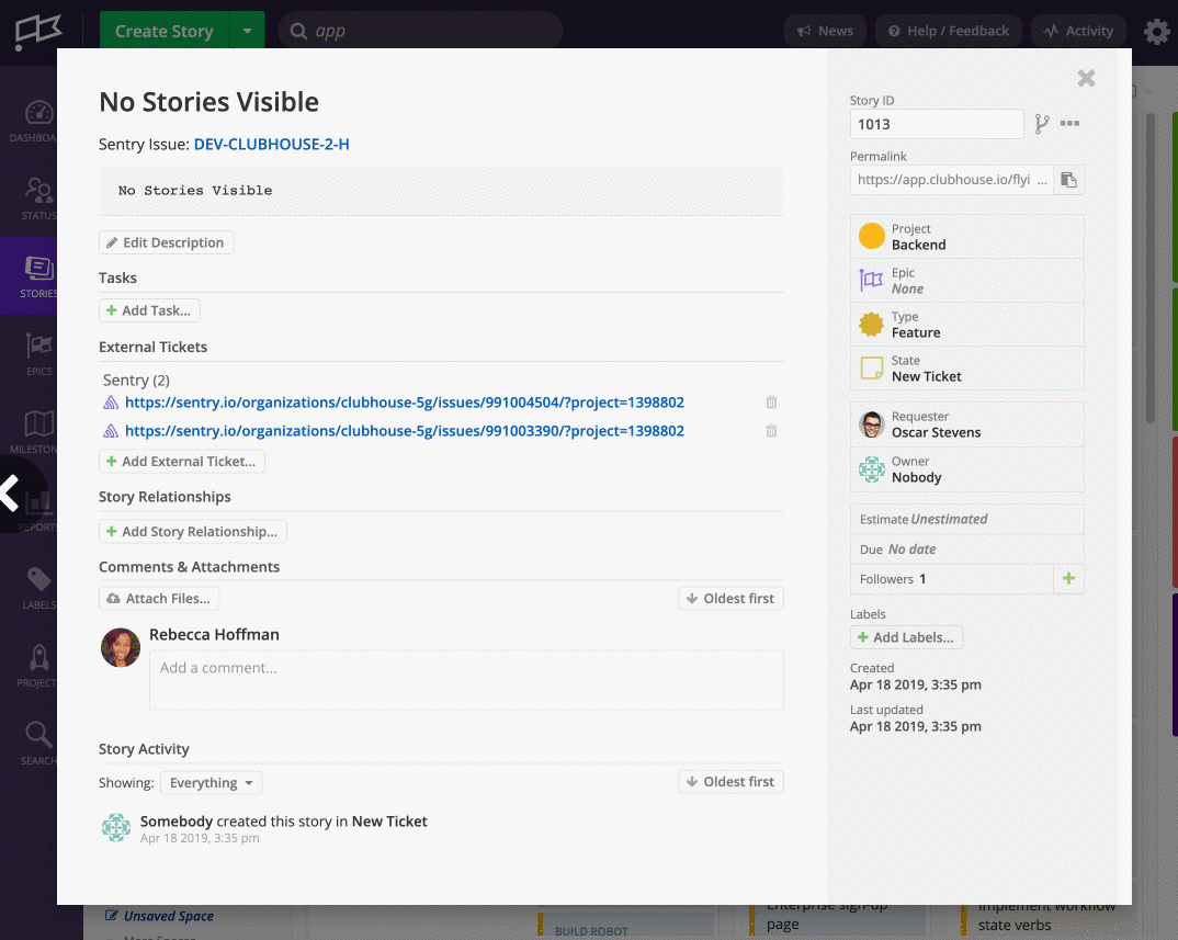 Moving Sentry Issue to Complete from Clubhouse