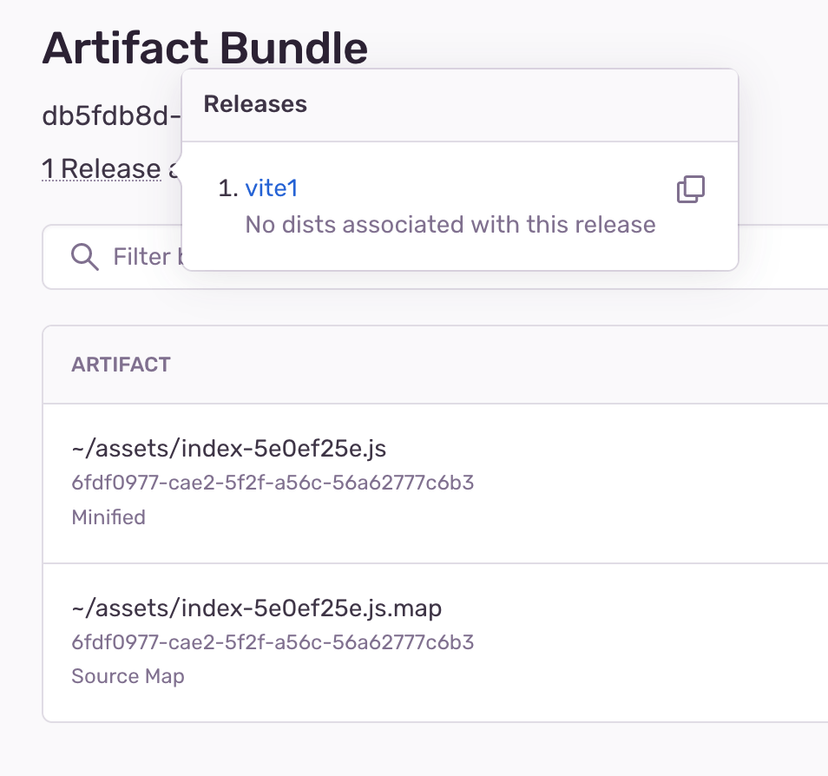 Artifact Bundle Match